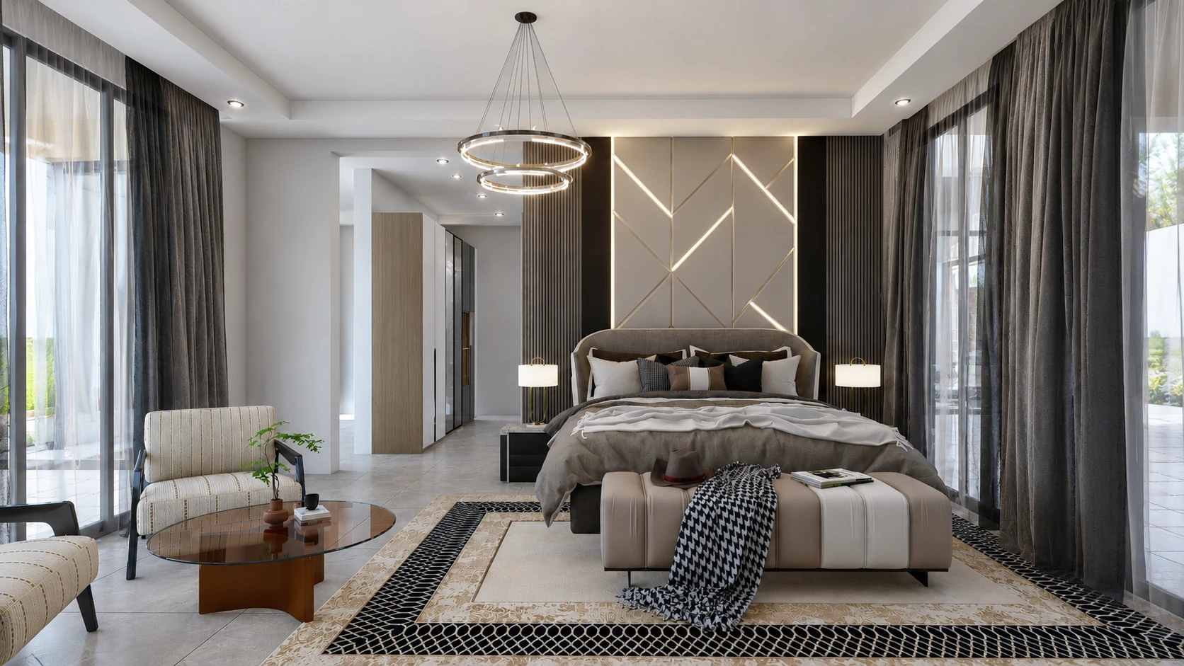 Luxury interior lounge